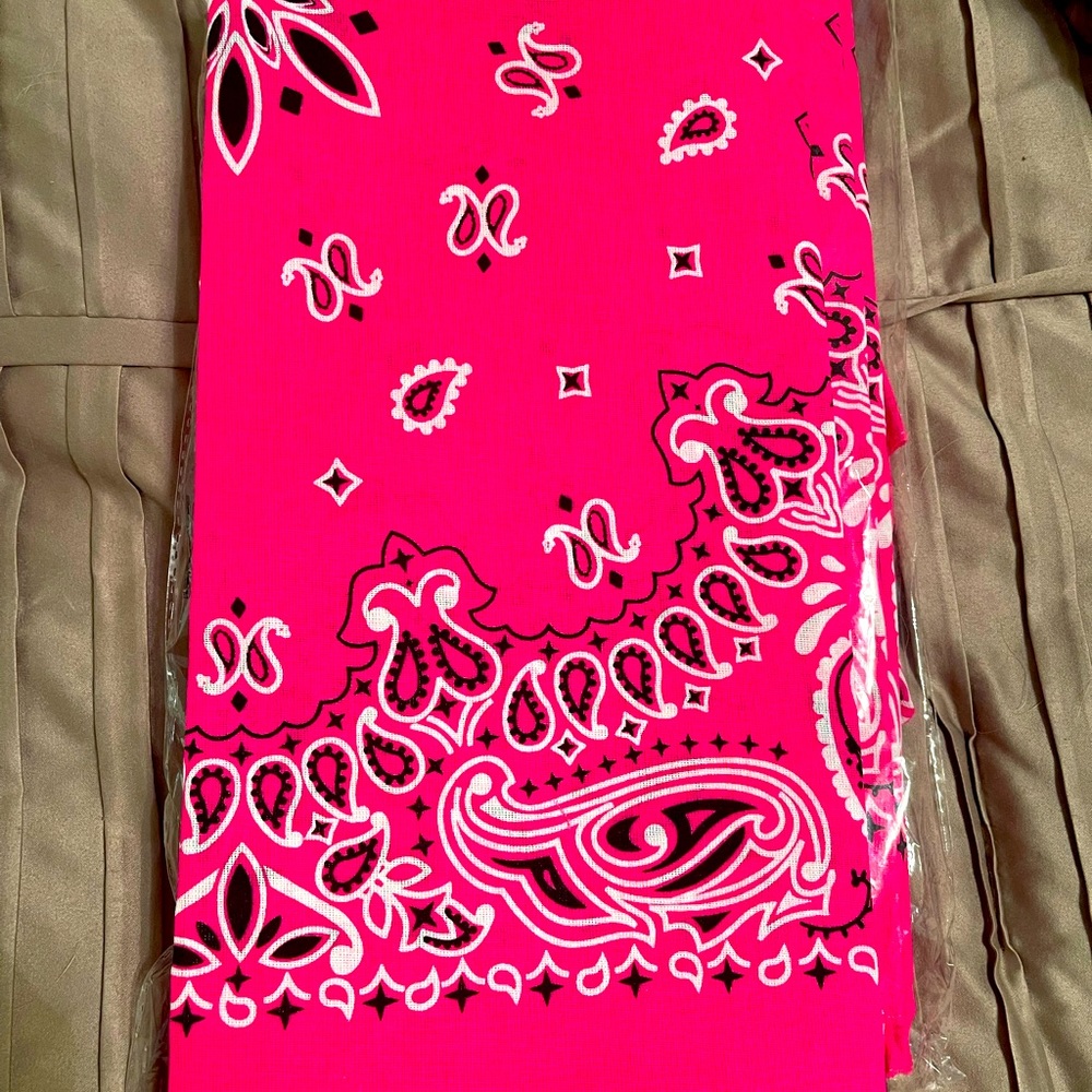 Hot pink bandanas